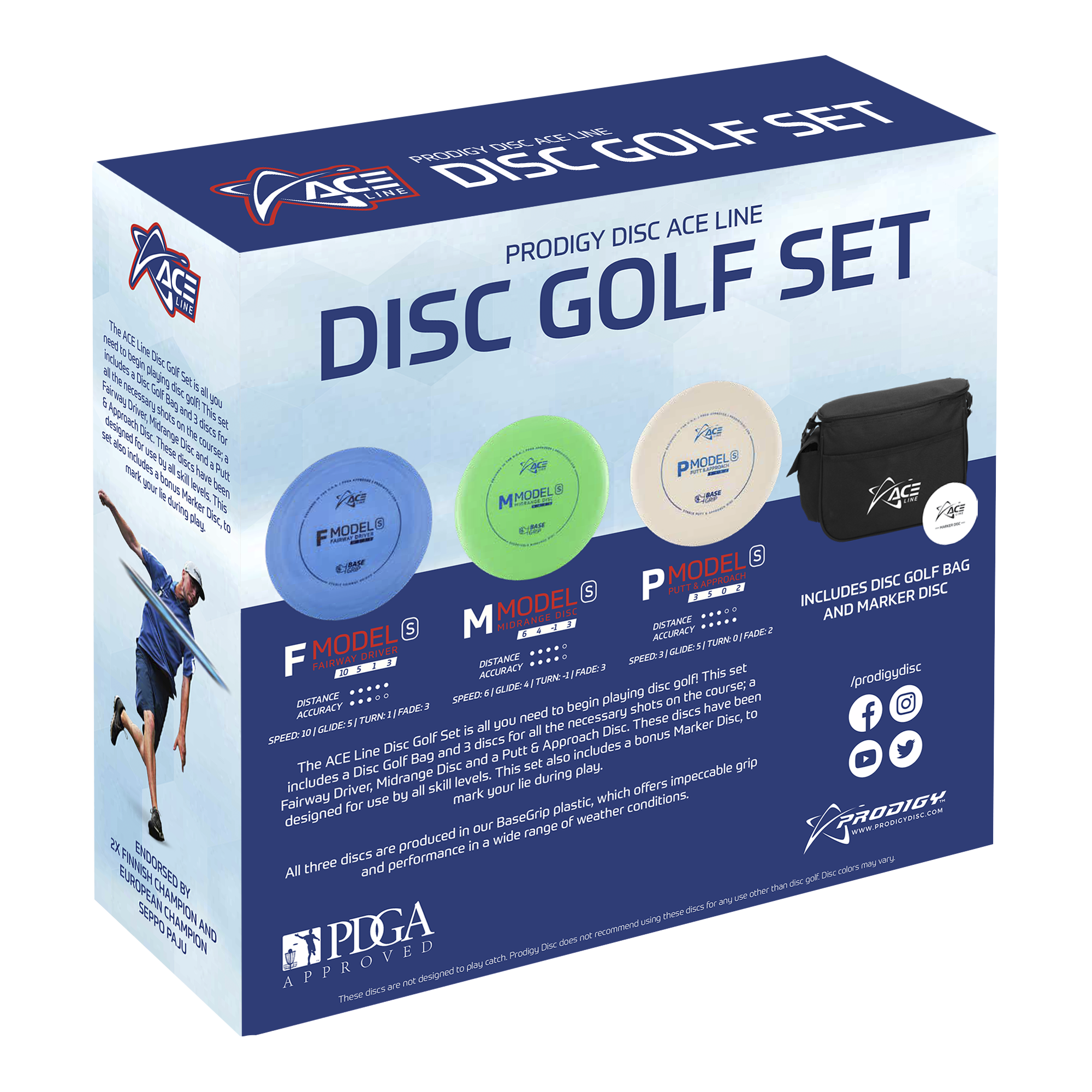 ACE Line Disc Golf Set (Lightweight).