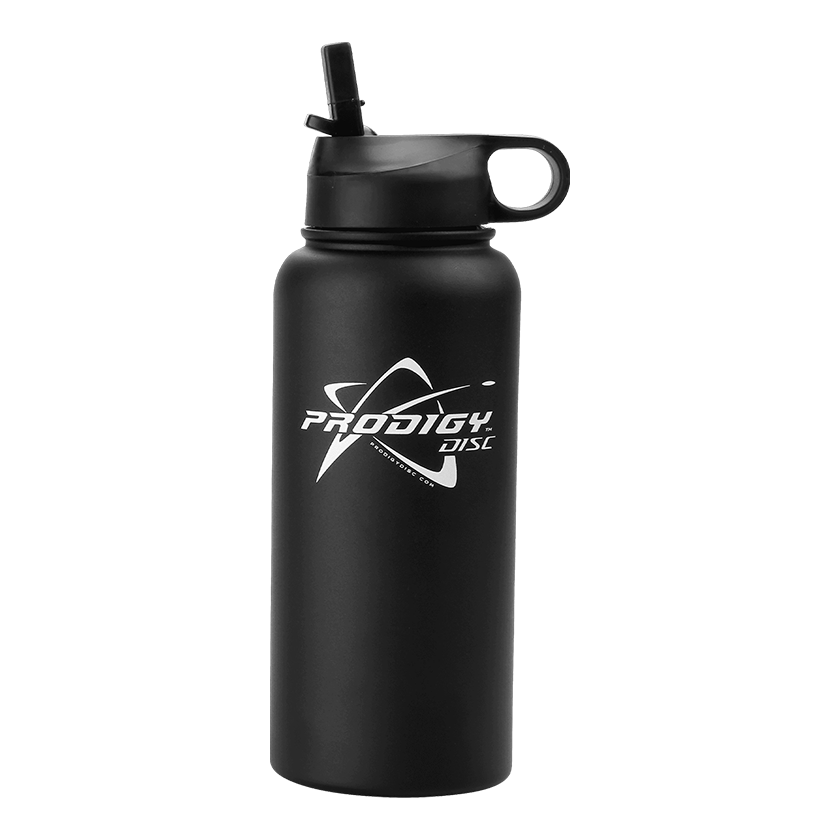 Prodigy Insulated Water Bottle With A Straw Lid.