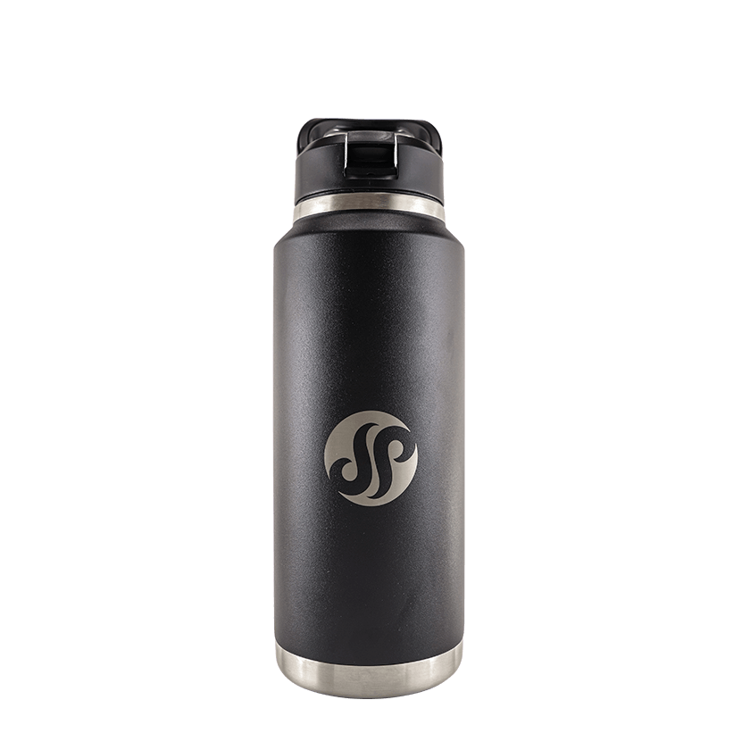 Prodigy Insulated Water Bottle With A Straw Lid (NEW) - SP Logo.