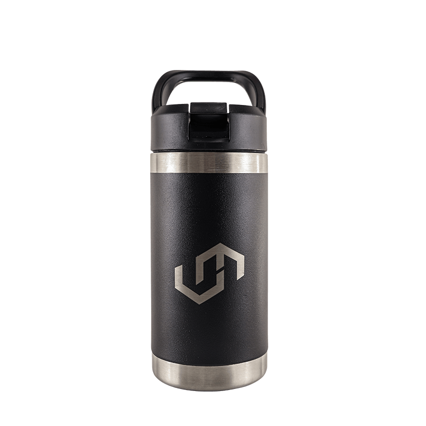 Prodigy Insulated Water Bottle With A Straw Lid (NEW) - VM Logo.