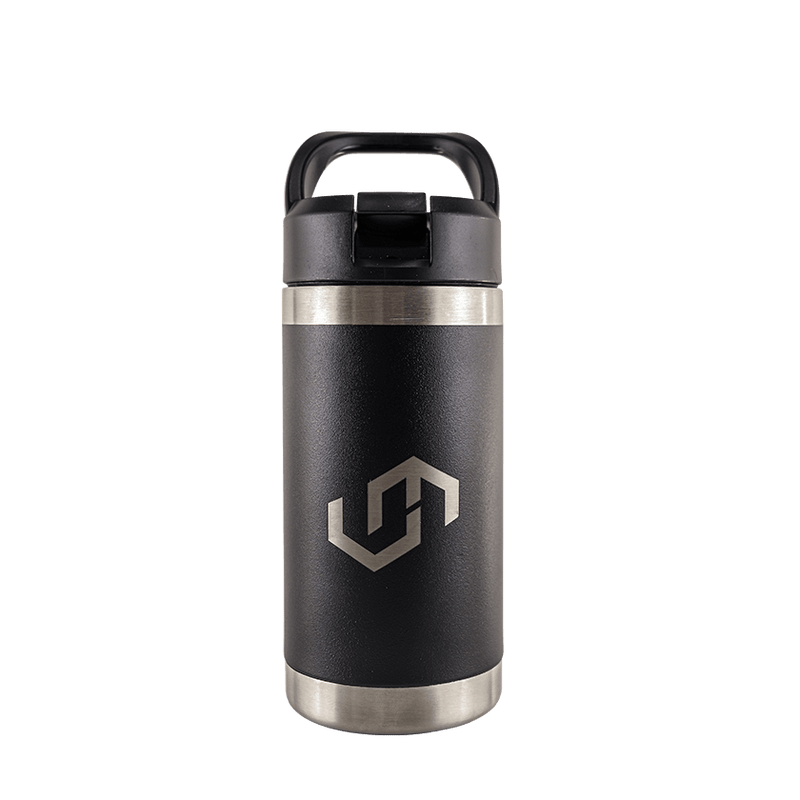 Prodigy Insulated Water Bottle With A Straw Lid (NEW) - VM Logo.