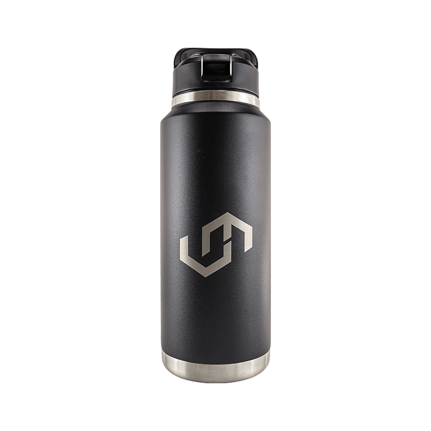 Prodigy Insulated Water Bottle With A Straw Lid (NEW) - VM Logo.