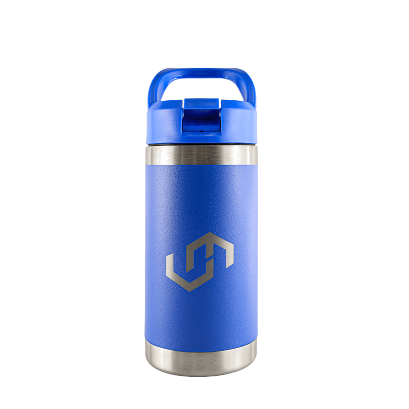 Prodigy Insulated Water Bottle With A Straw Lid (NEW) - VM Logo.