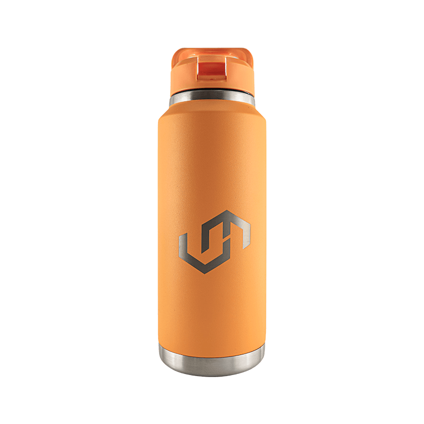 Prodigy Insulated Water Bottle With A Straw Lid (NEW) - VM Logo.