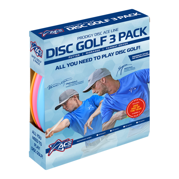 ACE Line Disc Golf 3 Pack (Lightweight).